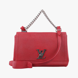 Vintage Louis Vuitton Lock Me II BB Ruby Leather M51202 shoulderbag | stylenewstar