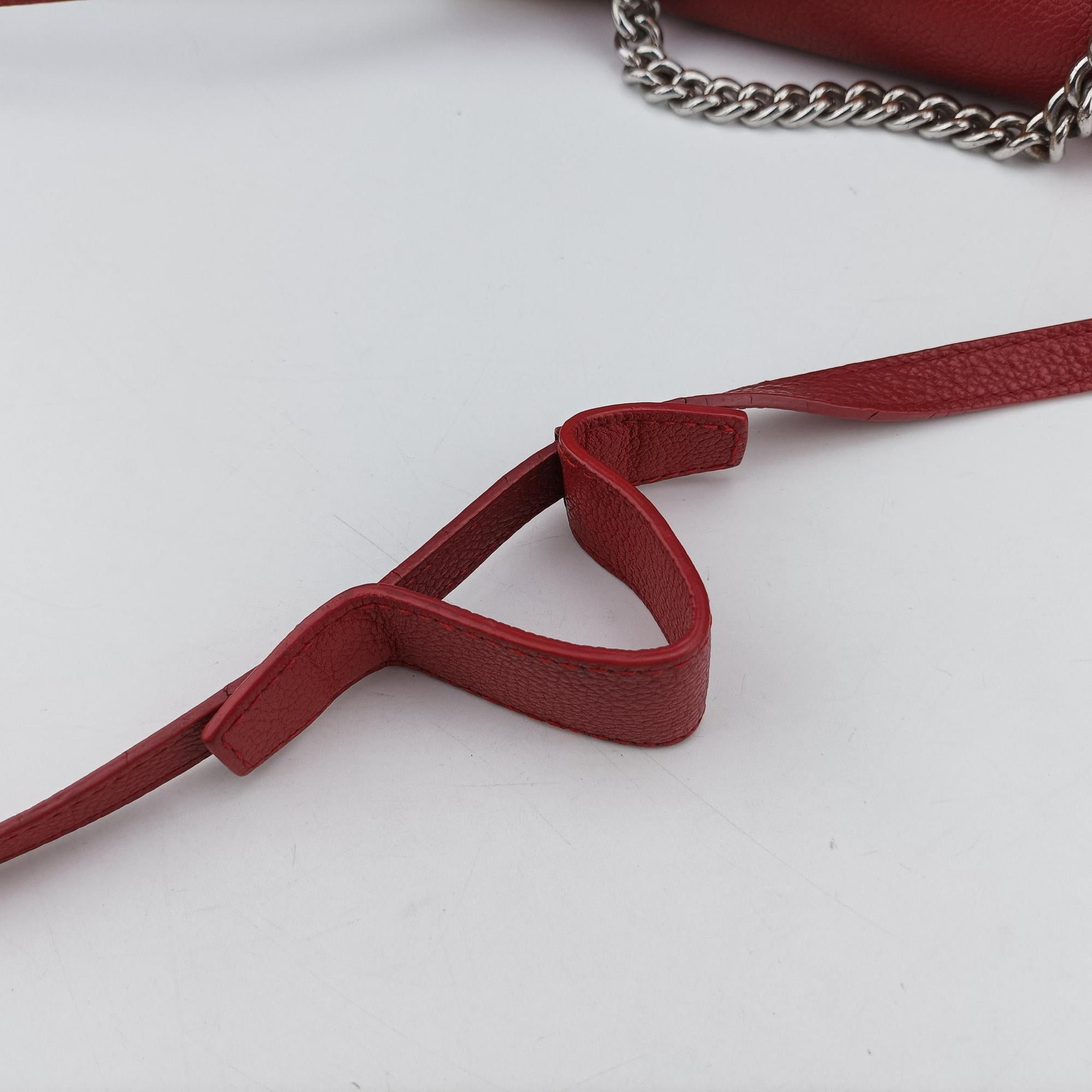 Vintage Louis Vuitton Lock Me II BB Ruby Leather M51202 shoulderbag | stylenewstar