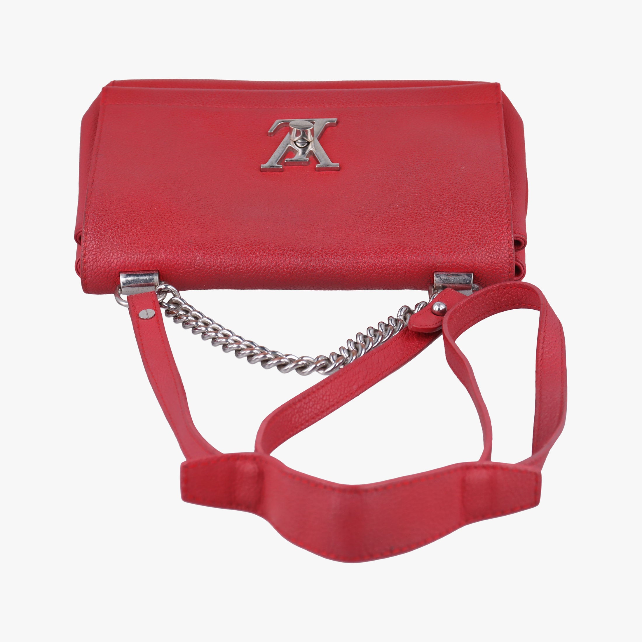 Vintage Louis Vuitton Lock Me II BB Ruby Leather M51202 shoulderbag | stylenewstar