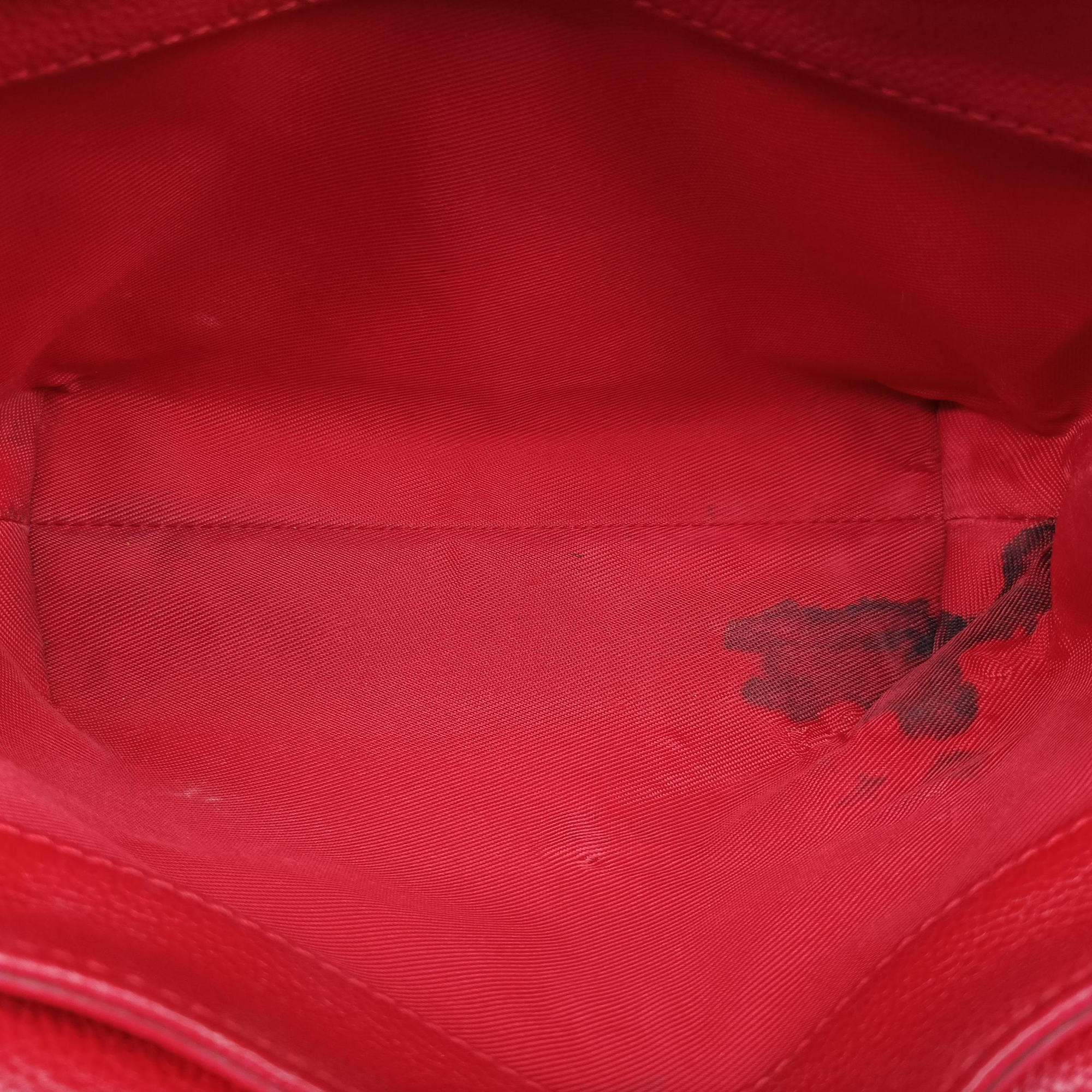 Vintage Louis Vuitton Lock Me II BB Ruby Leather M51202 shoulderbag | stylenewstar