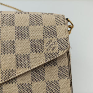 Secondhand Louis Vuitton Pochette FéLICIE Azur Damier Canvas N63106 shoulderbag | stylenewstar