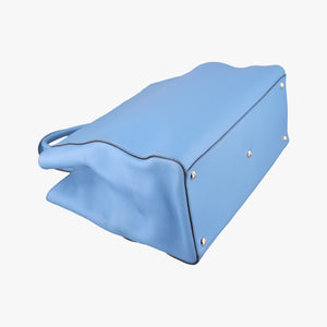 Pre-owned Fendi 2 JOURS Blue Leather 8BH250 shoulderbag | stylenewstar