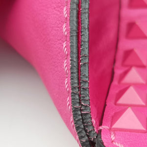 Pre-owned Valentino Rockstud Rose Leather  handbag | stylenewstar