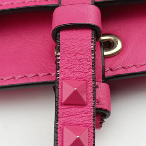 Pre-owned Valentino Rockstud Rose Leather  handbag | stylenewstar