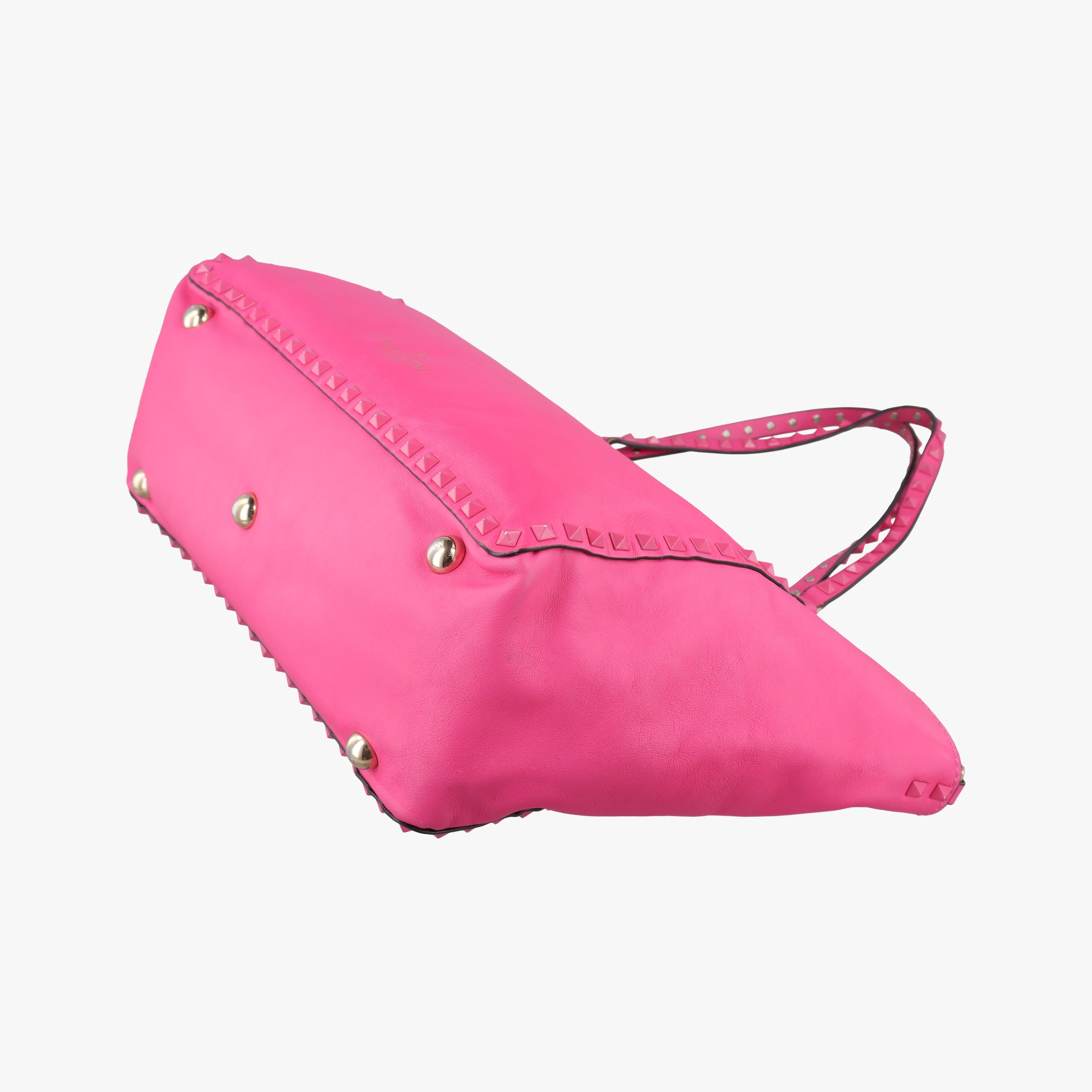 Pre-owned Valentino Rockstud Rose Leather  handbag | stylenewstar