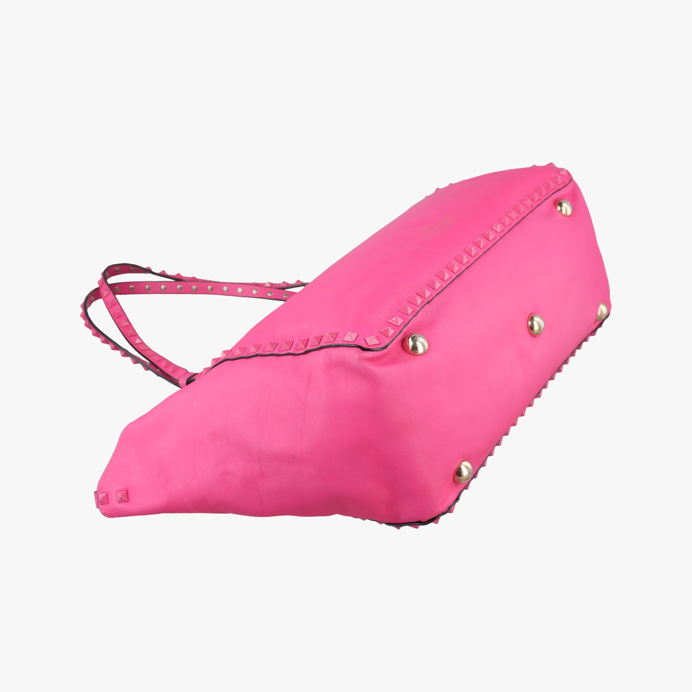 Pre-owned Valentino Rockstud Rose Leather  handbag | stylenewstar