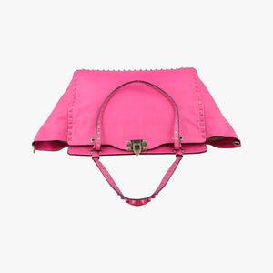 Pre-owned Valentino Rockstud Rose Leather  handbag | stylenewstar