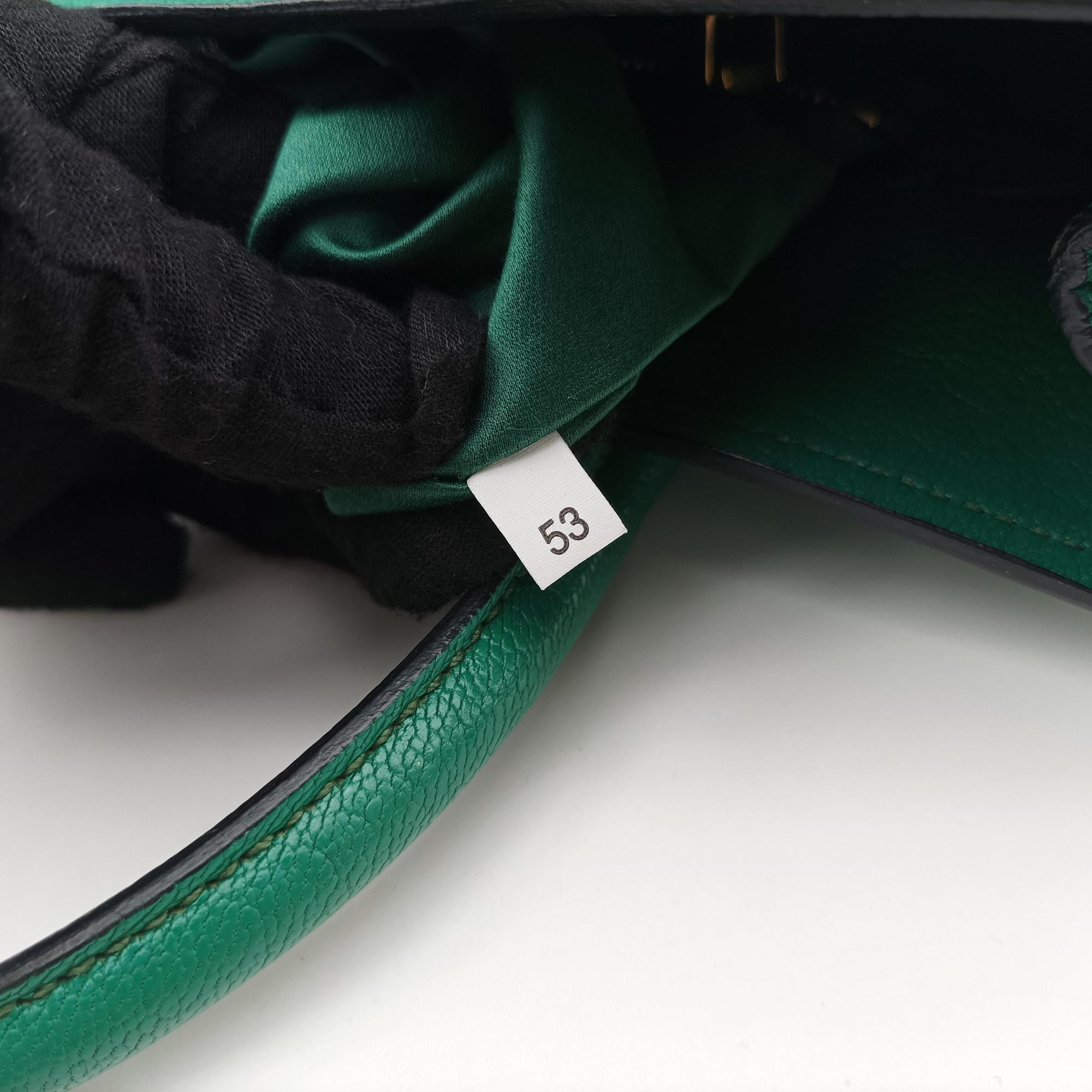 Vintage Miu Miu Vitello Caribu Green Leather RN0620 handbag | stylenewstar
