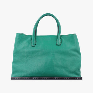 Vintage Miu Miu Vitello Caribu Green Leather RN0620 handbag | stylenewstar