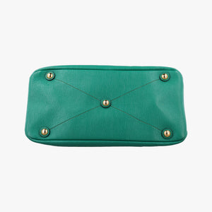 Vintage Miu Miu Vitello Caribu Green Leather RN0620 handbag | stylenewstar