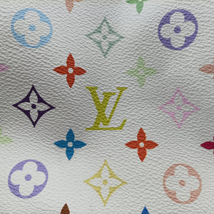 Pre-owned Louis Vuitton Petit NOe white Monogram Multicolor M42229 shoulderbag | stylenewstar