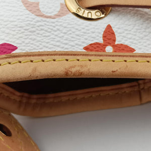 Pre-owned Louis Vuitton Petit NOe white Monogram Multicolor M42229 shoulderbag | stylenewstar