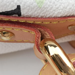 Pre-owned Louis Vuitton Petit NOe white Monogram Multicolor M42229 shoulderbag | stylenewstar