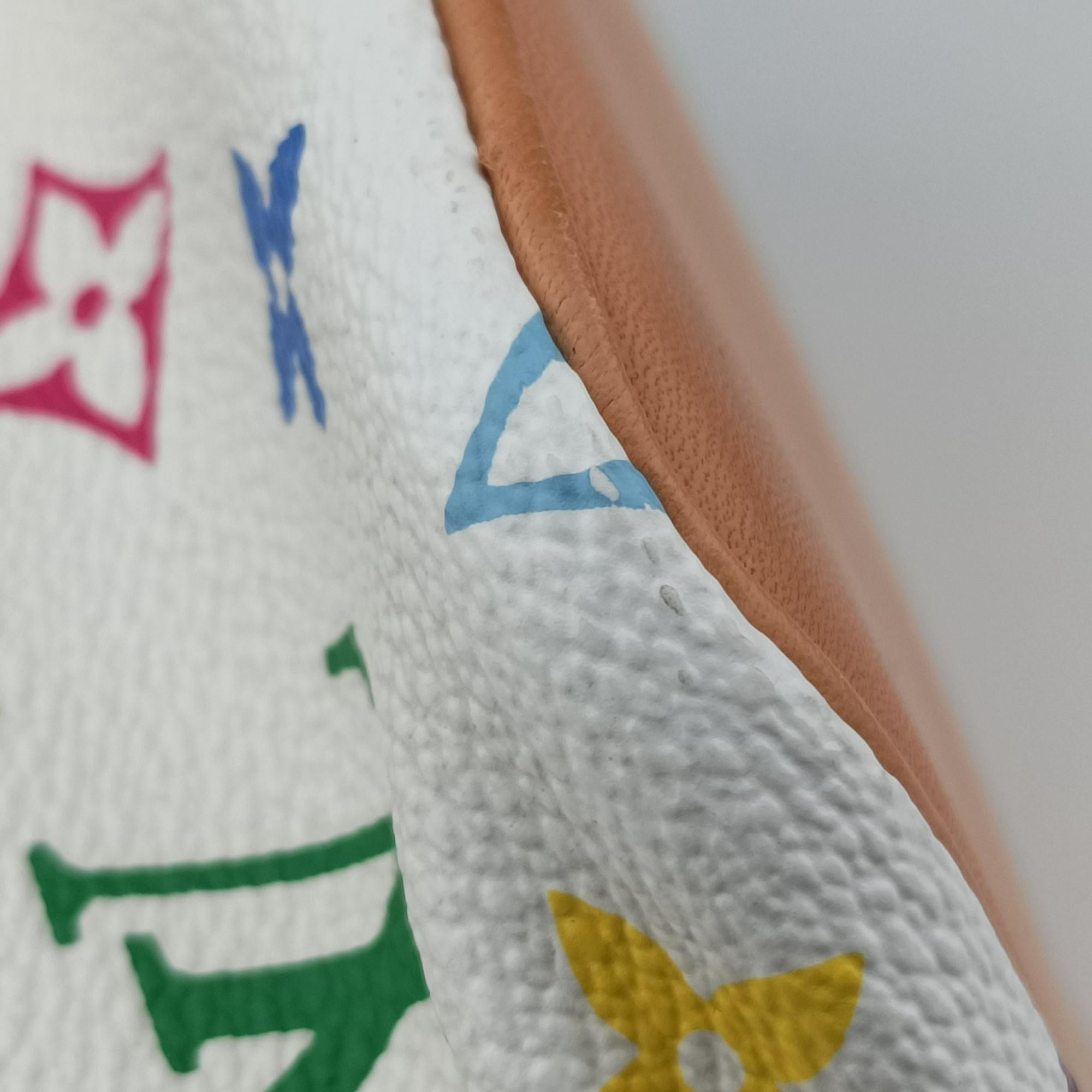 Pre-owned Louis Vuitton Petit NOe white Monogram Multicolor M42229 shoulderbag | stylenewstar