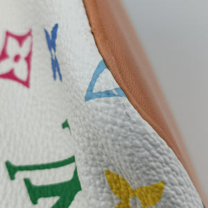 Pre-owned Louis Vuitton Petit NOe white Monogram Multicolor M42229 shoulderbag | stylenewstar
