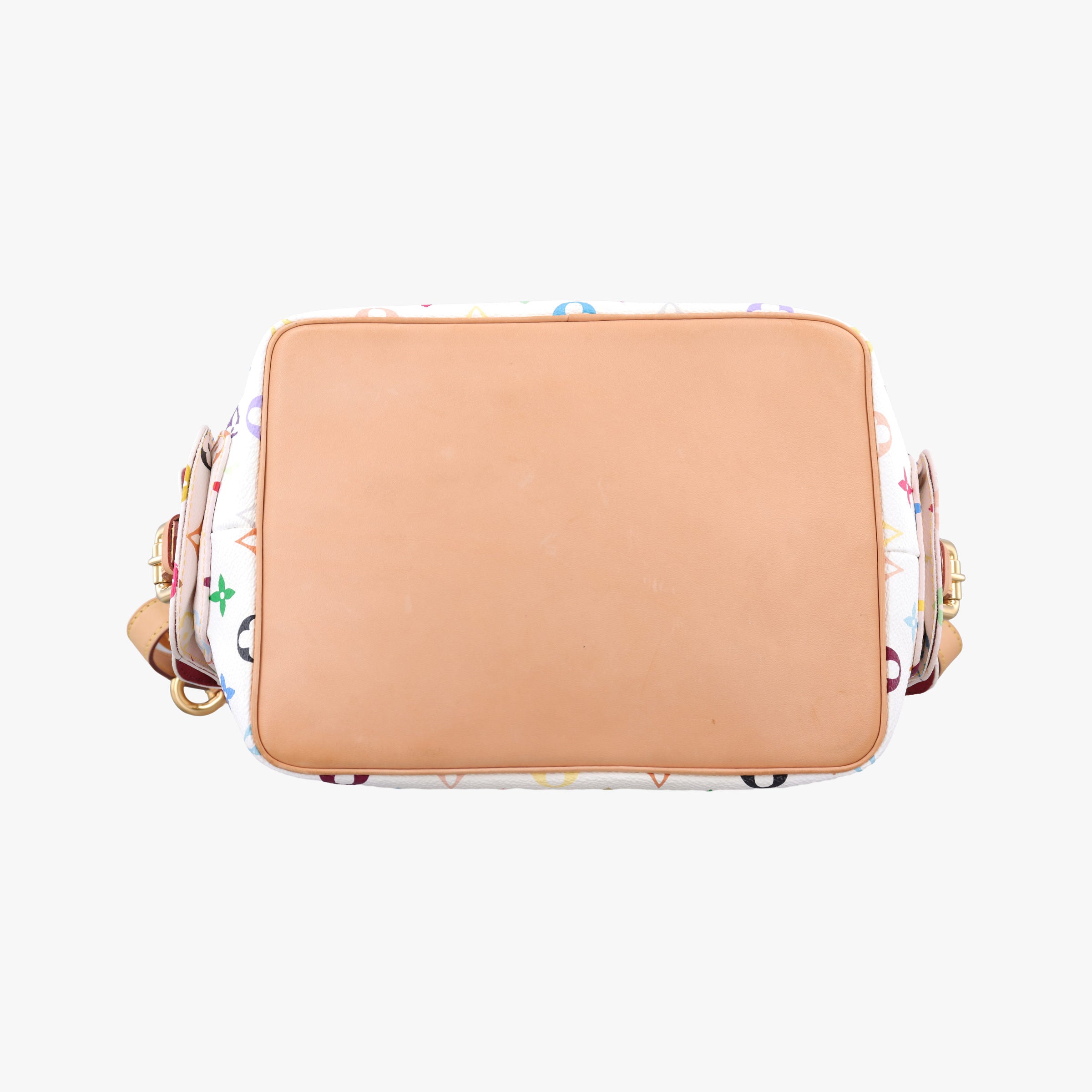 Pre-owned Louis Vuitton Petit NOe white Monogram Multicolor M42229 shoulderbag | stylenewstar