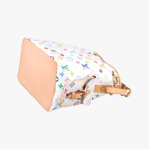 Pre-owned Louis Vuitton Petit NOe white Monogram Multicolor M42229 shoulderbag | stylenewstar