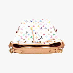 Pre-owned Louis Vuitton Petit NOe white Monogram Multicolor M42229 shoulderbag | stylenewstar