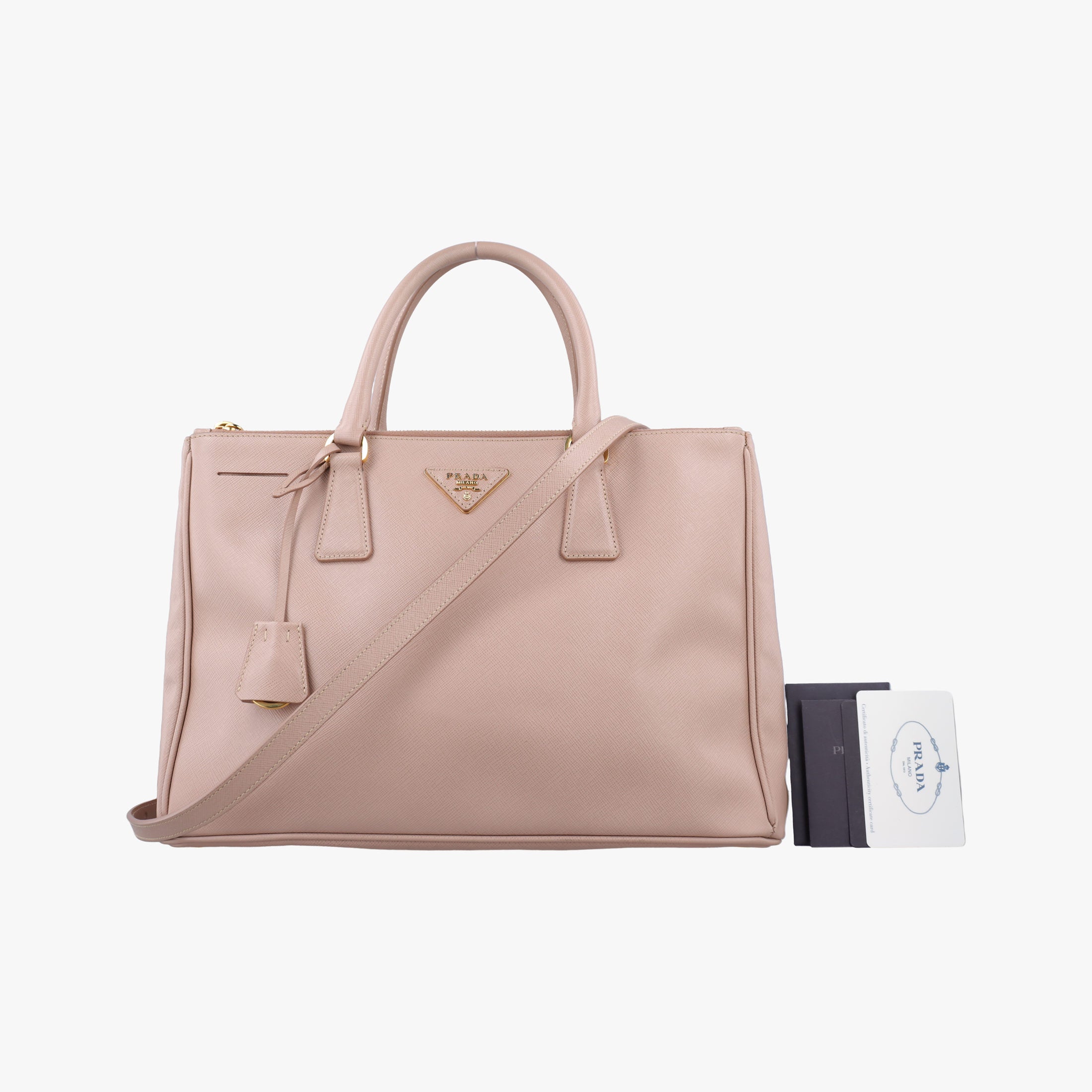 Vintage Prada Galleria Pink SAFFIANO Leather BN1801 shoulderbag | stylenewstar