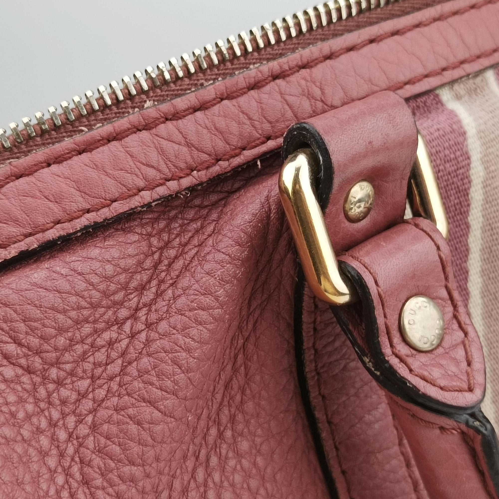 Vintage Gucci Sherry Line Pink Leather 247205 shoulderbag | stylenewstar
