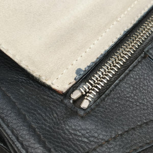 Pre-owned Christian Dior Saddle Black Leather  shoulderbag | stylenewstar