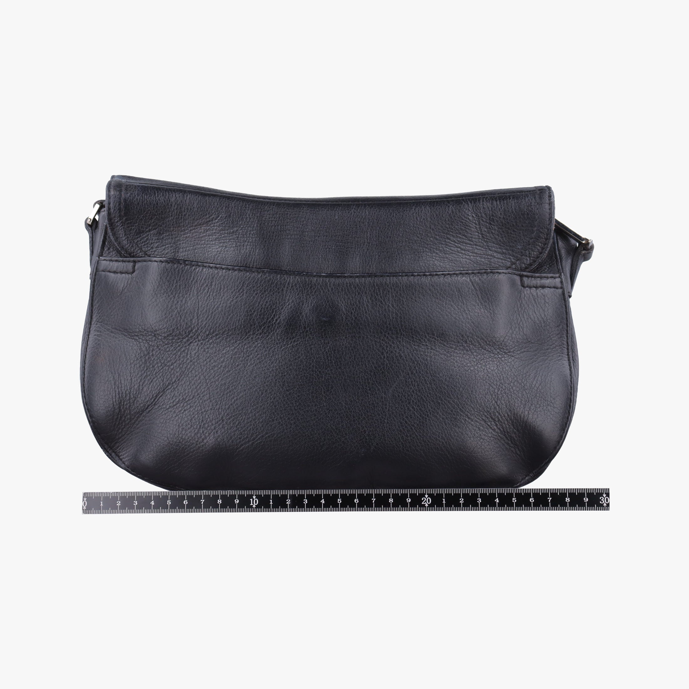 Pre-owned Christian Dior Saddle Black Leather  shoulderbag | stylenewstar