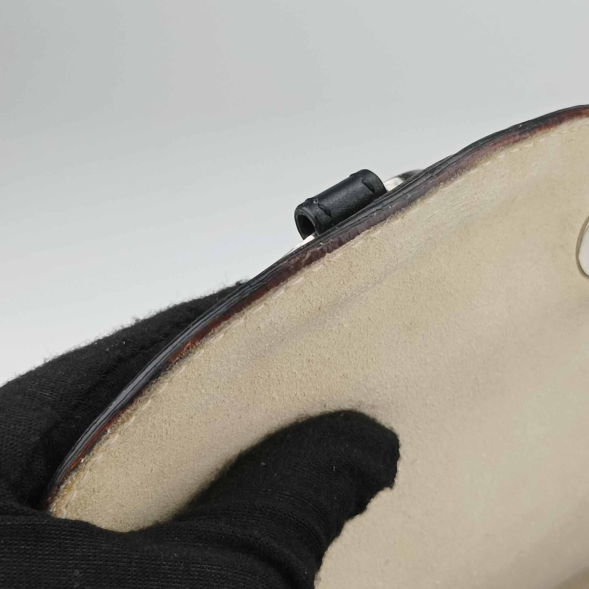 Pre-owned Christian Dior Saddle Black Leather  shoulderbag | stylenewstar