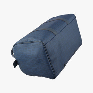 Pre-owned Fendi Zucchino Blue PVC coated canvas 8BL098 handbag | stylenewstar