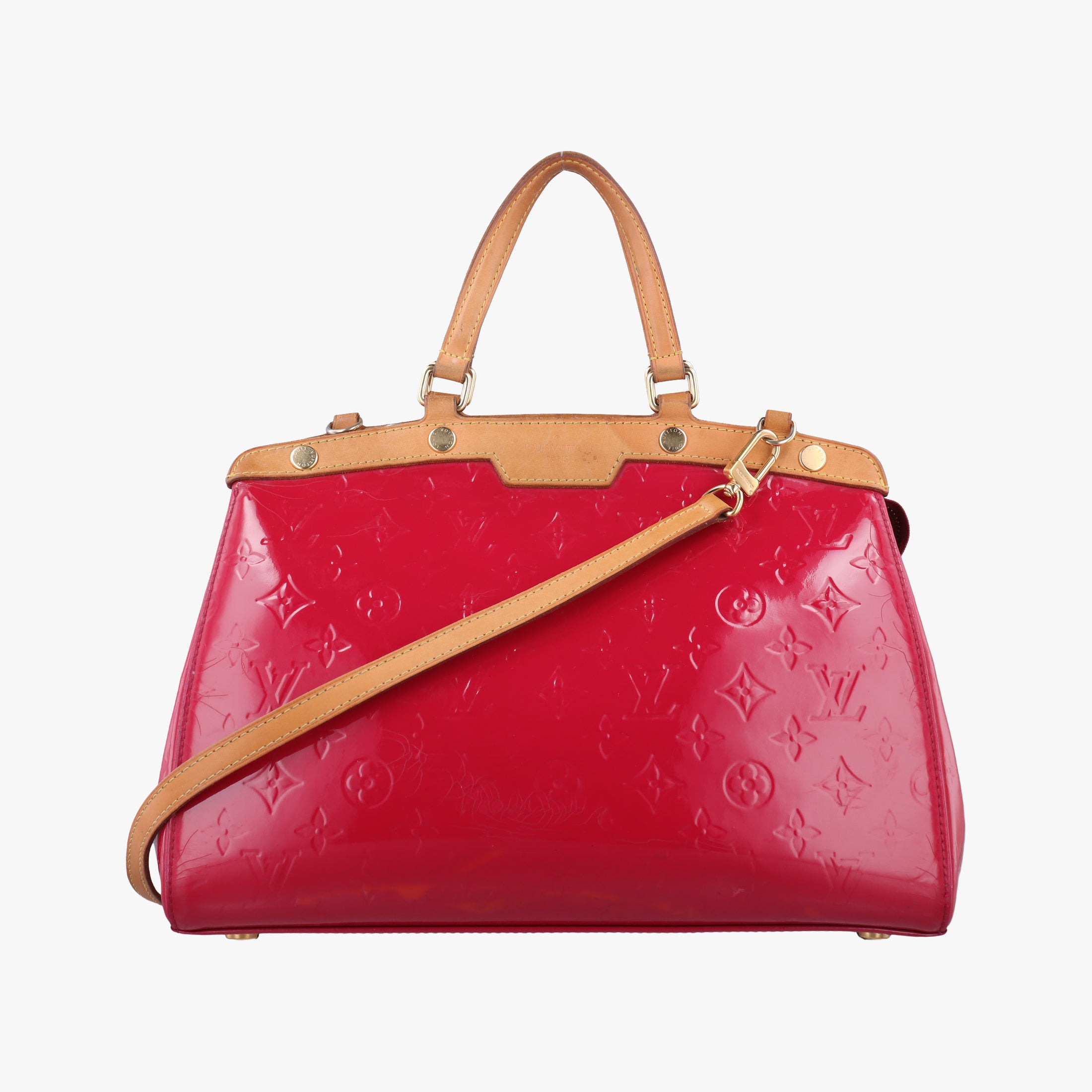 Secondhand Louis Vuitton Brea MM ROSE INDIEN Vernis M91798 shoulderbag | stylenewstar