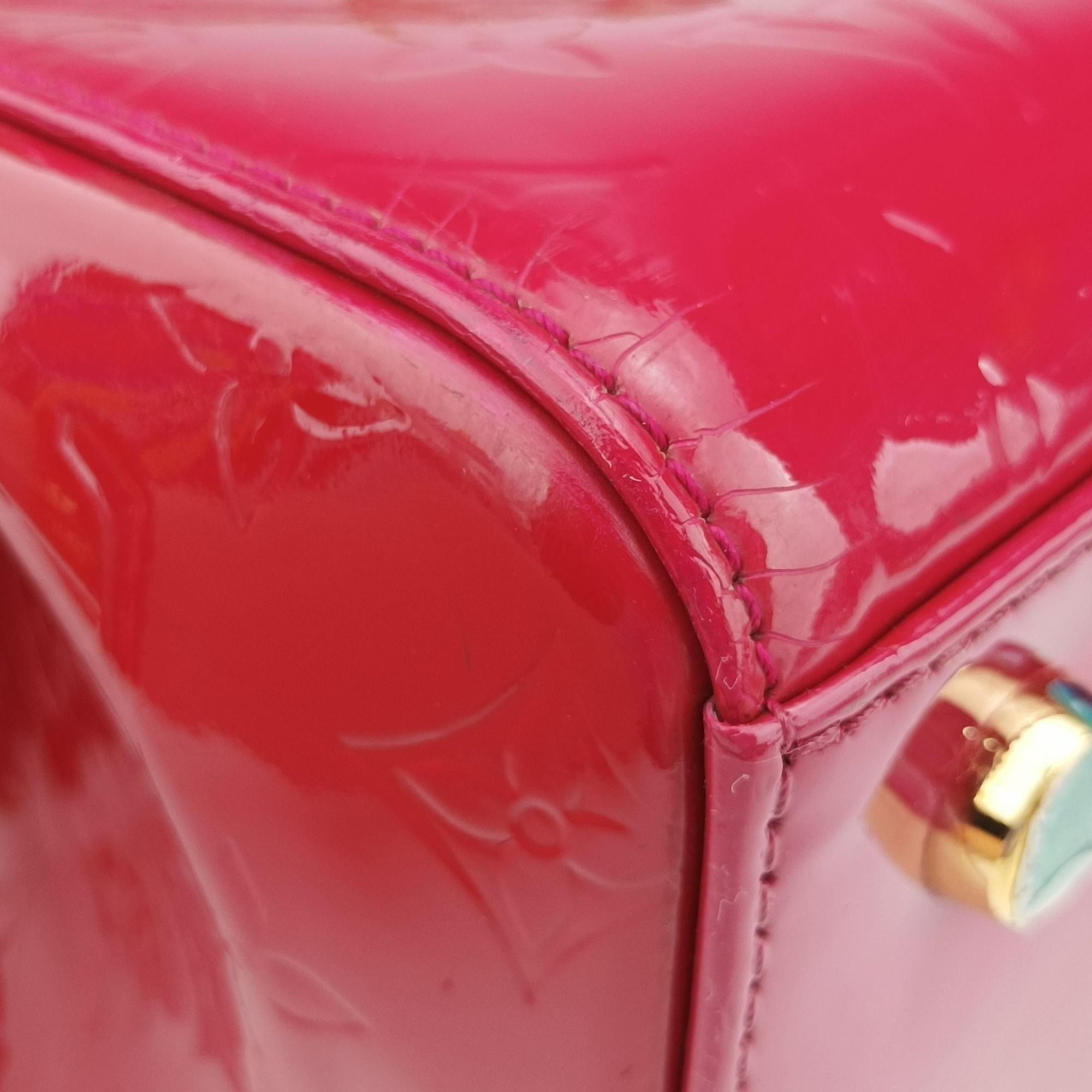Secondhand Louis Vuitton Brea MM ROSE INDIEN Vernis M91798 shoulderbag | stylenewstar
