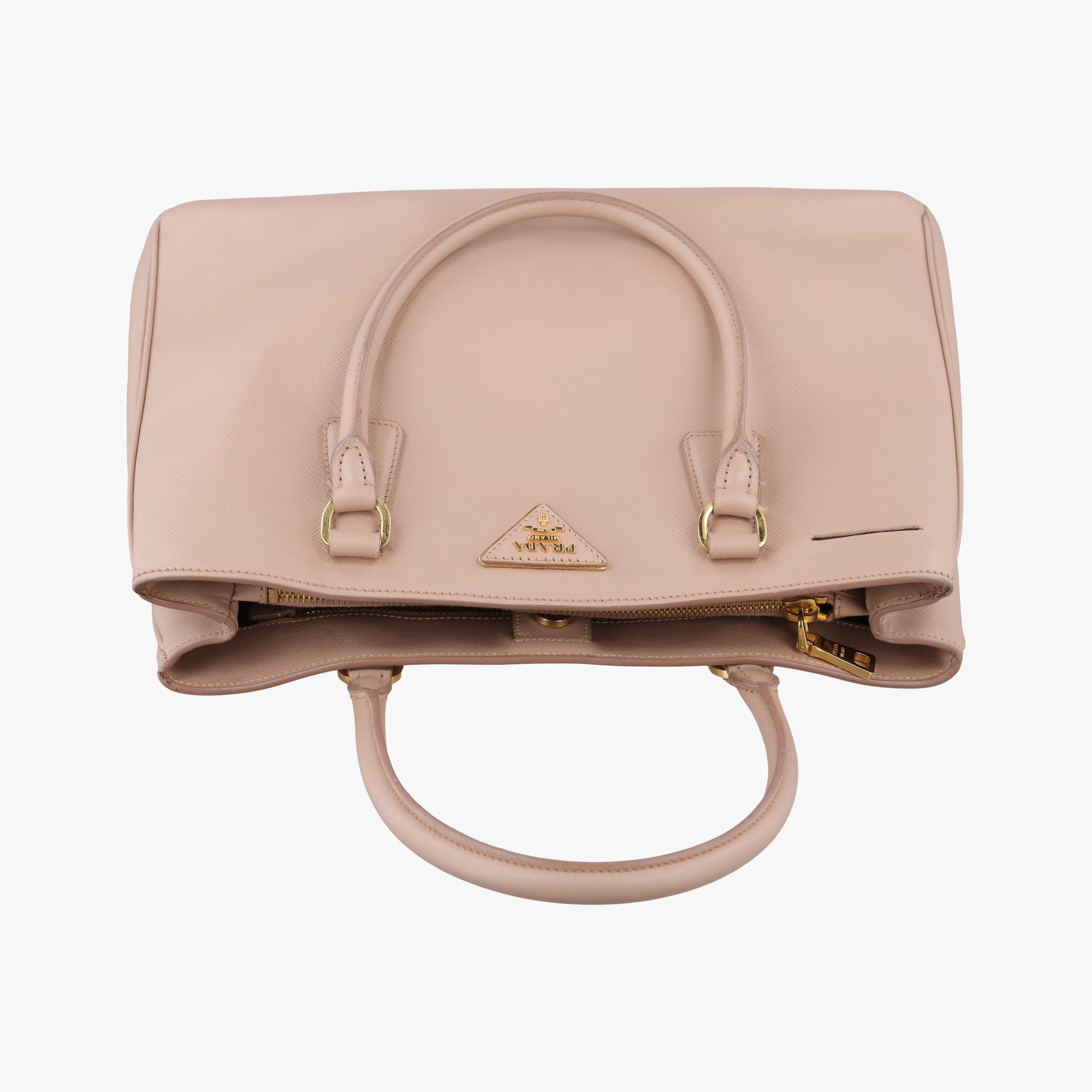 Pre-owned Prada Galleria Pink SAFFIANO Leather BN2274 handbag | stylenewstar