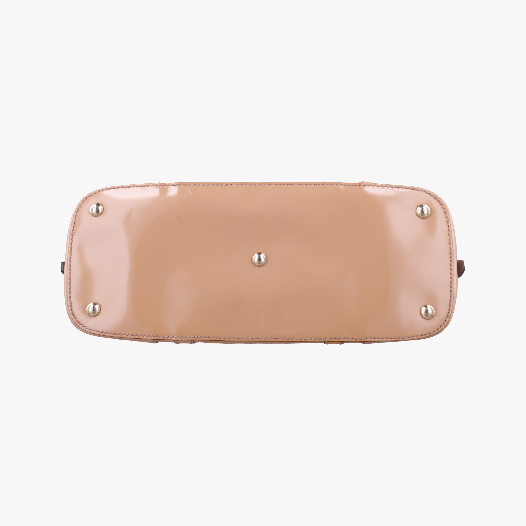 Pre-owned Gucci Microguccissima Beige Patent Leather 309617 shoulderbag | stylenewstar