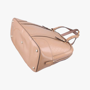 Pre-owned Gucci Microguccissima Beige Patent Leather 309617 shoulderbag | stylenewstar