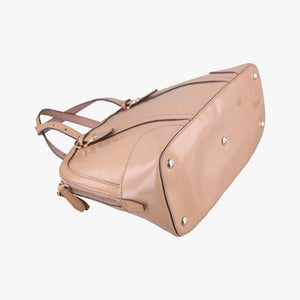 Pre-owned Gucci Microguccissima Beige Patent Leather 309617 shoulderbag | stylenewstar