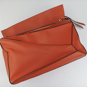 Vintage Loewe Puzzle Bag Medium Orange Leather  shoulderbag | stylenewstar