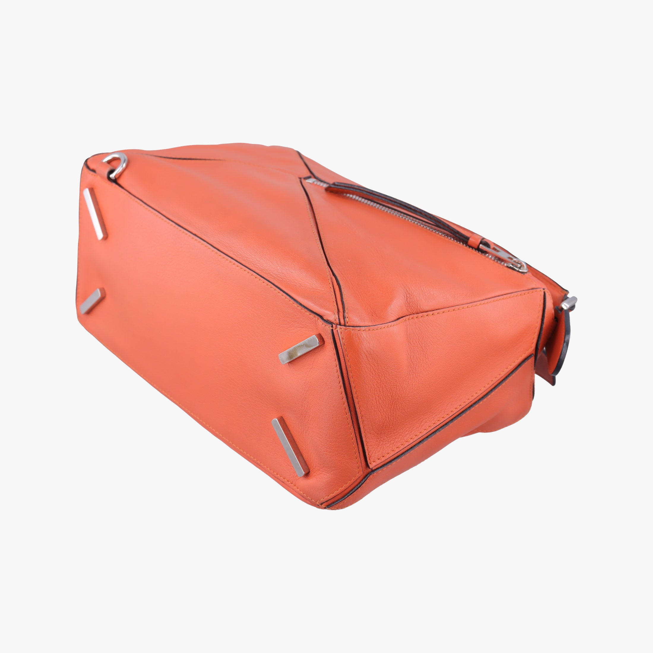 Vintage Loewe Puzzle Bag Medium Orange Leather  shoulderbag | stylenewstar