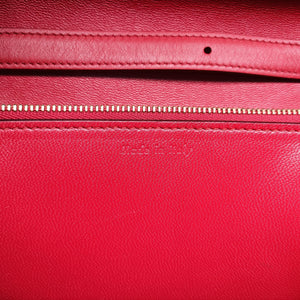 Pre-owned Celine Classic Box Red Leather  shoulderbag | stylenewstar