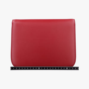 Pre-owned Celine Classic Box Red Leather  shoulderbag | stylenewstar