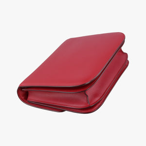 Pre-owned Celine Classic Box Red Leather  shoulderbag | stylenewstar