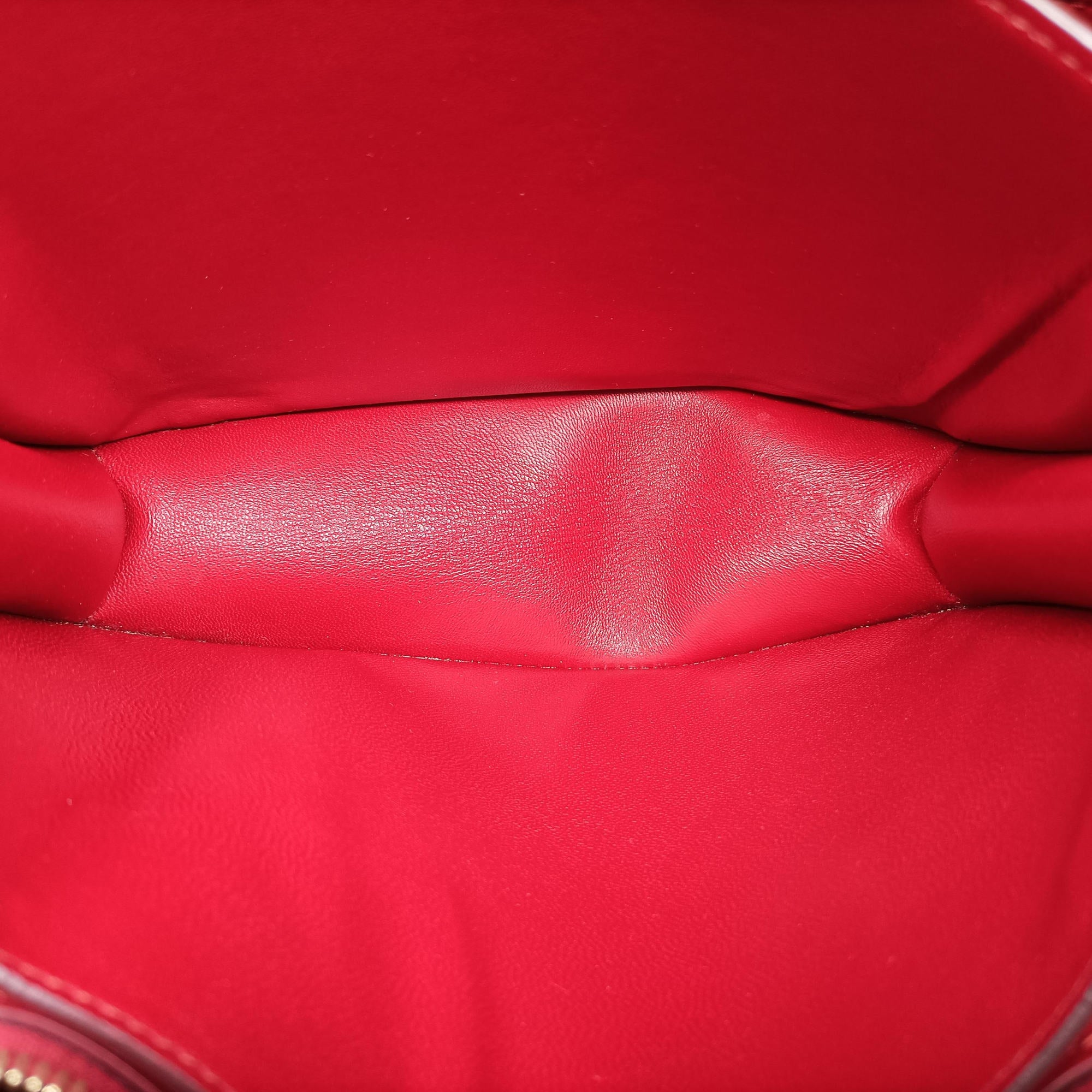 Pre-owned Celine Classic Box Red Leather  shoulderbag | stylenewstar