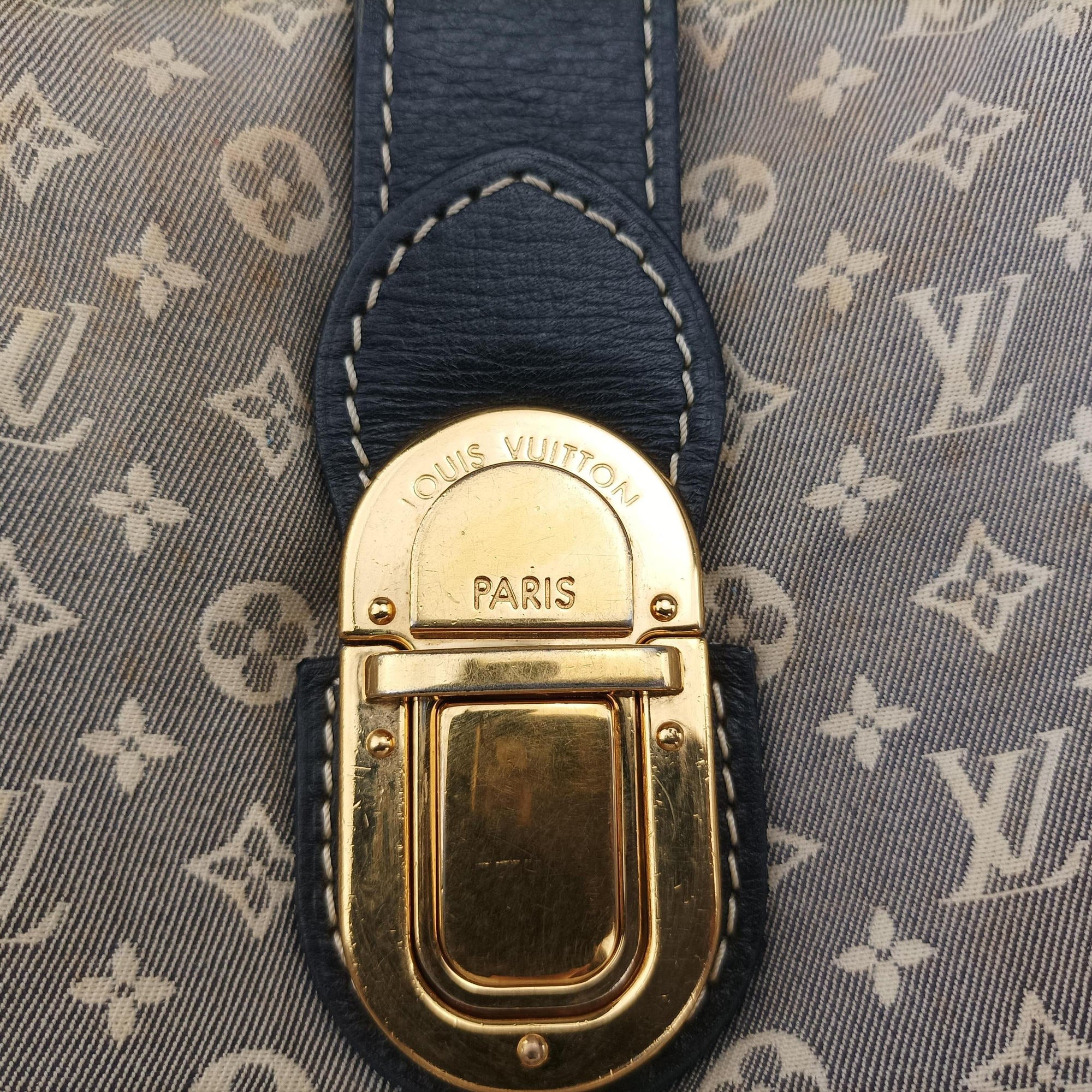 Pre-owned Louis Vuitton Elegie Encre Monogram Idylle Jacquard Canvas × Leather M56697 handbag | stylenewstar