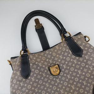 Pre-owned Louis Vuitton Elegie Encre Monogram Idylle Jacquard Canvas × Leather M56697 handbag | stylenewstar