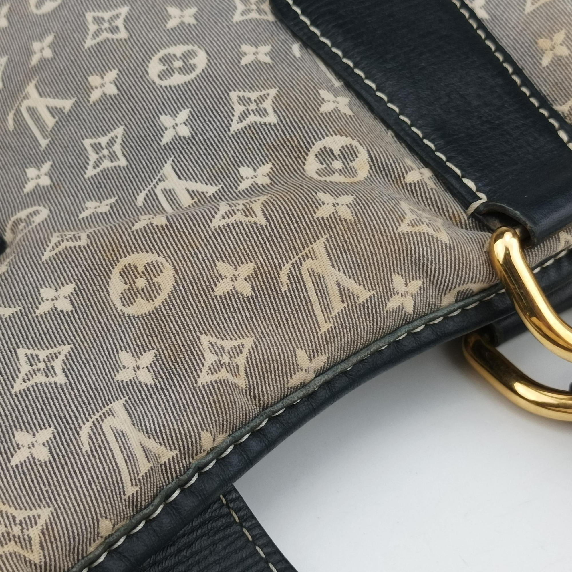 Pre-owned Louis Vuitton Elegie Encre Monogram Idylle Jacquard Canvas × Leather M56697 handbag | stylenewstar
