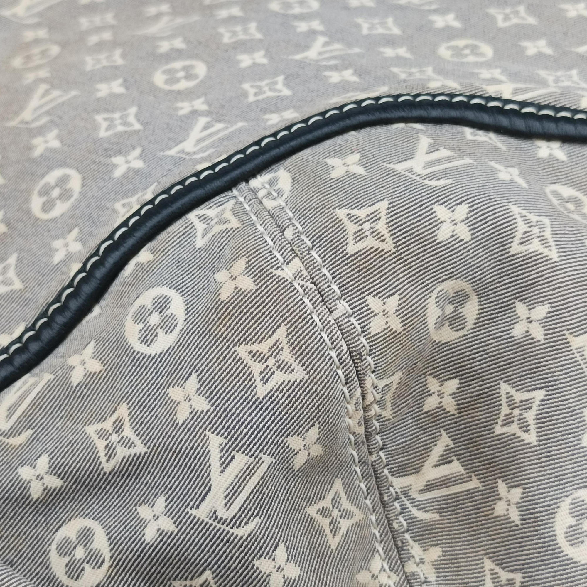 Pre-owned Louis Vuitton Elegie Encre Monogram Idylle Jacquard Canvas × Leather M56697 handbag | stylenewstar