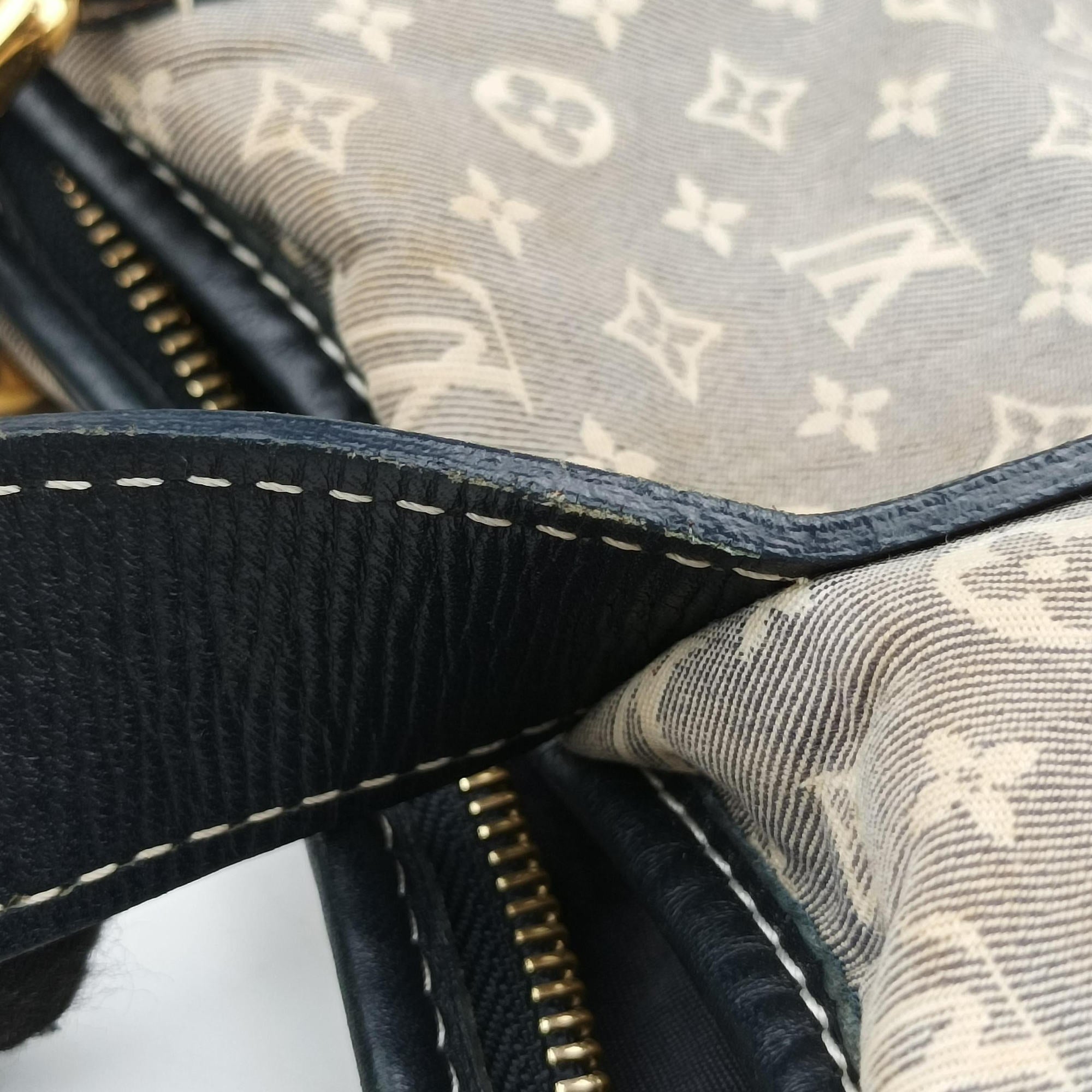 Pre-owned Louis Vuitton Elegie Encre Monogram Idylle Jacquard Canvas × Leather M56697 handbag | stylenewstar