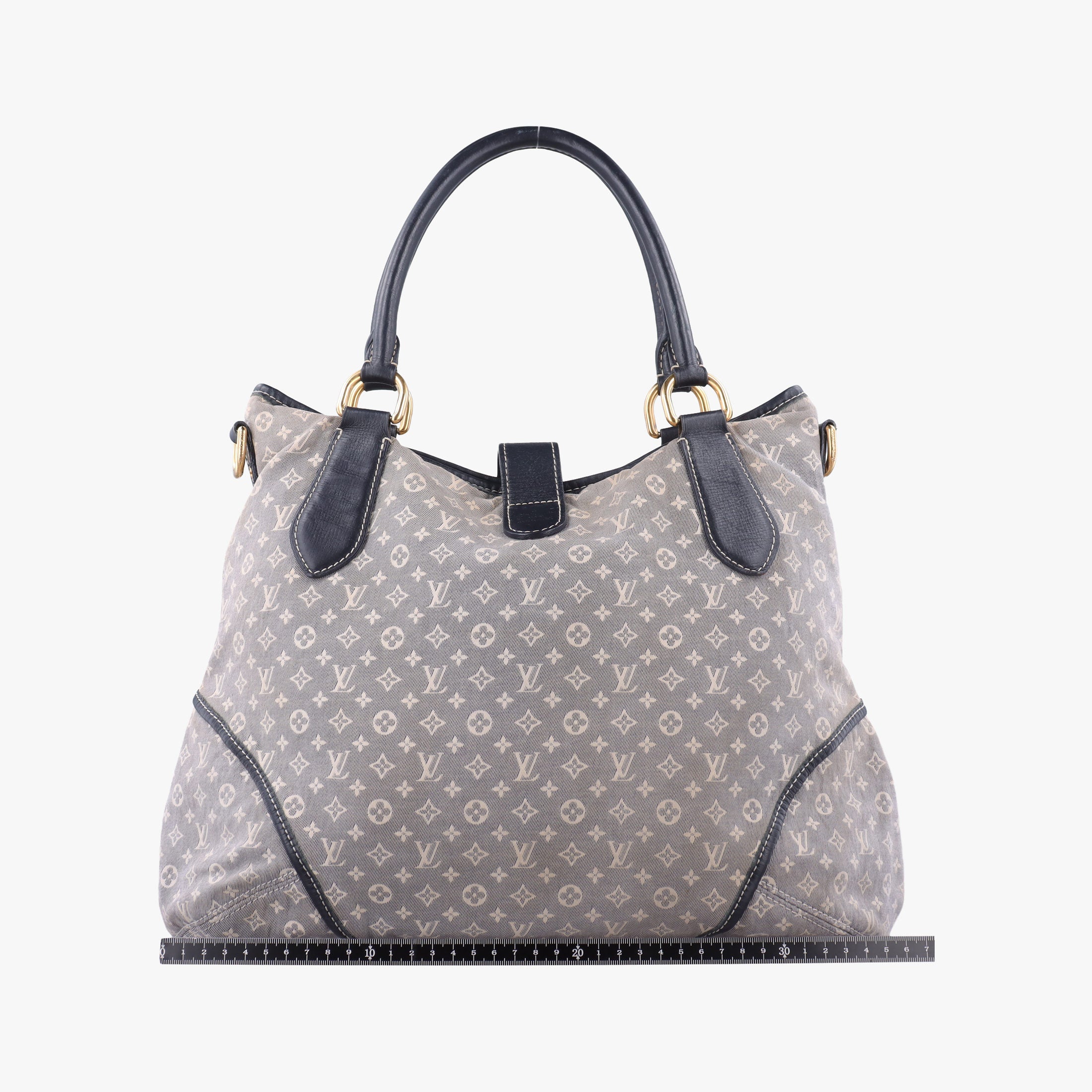 Pre-owned Louis Vuitton Elegie Encre Monogram Idylle Jacquard Canvas × Leather M56697 handbag | stylenewstar