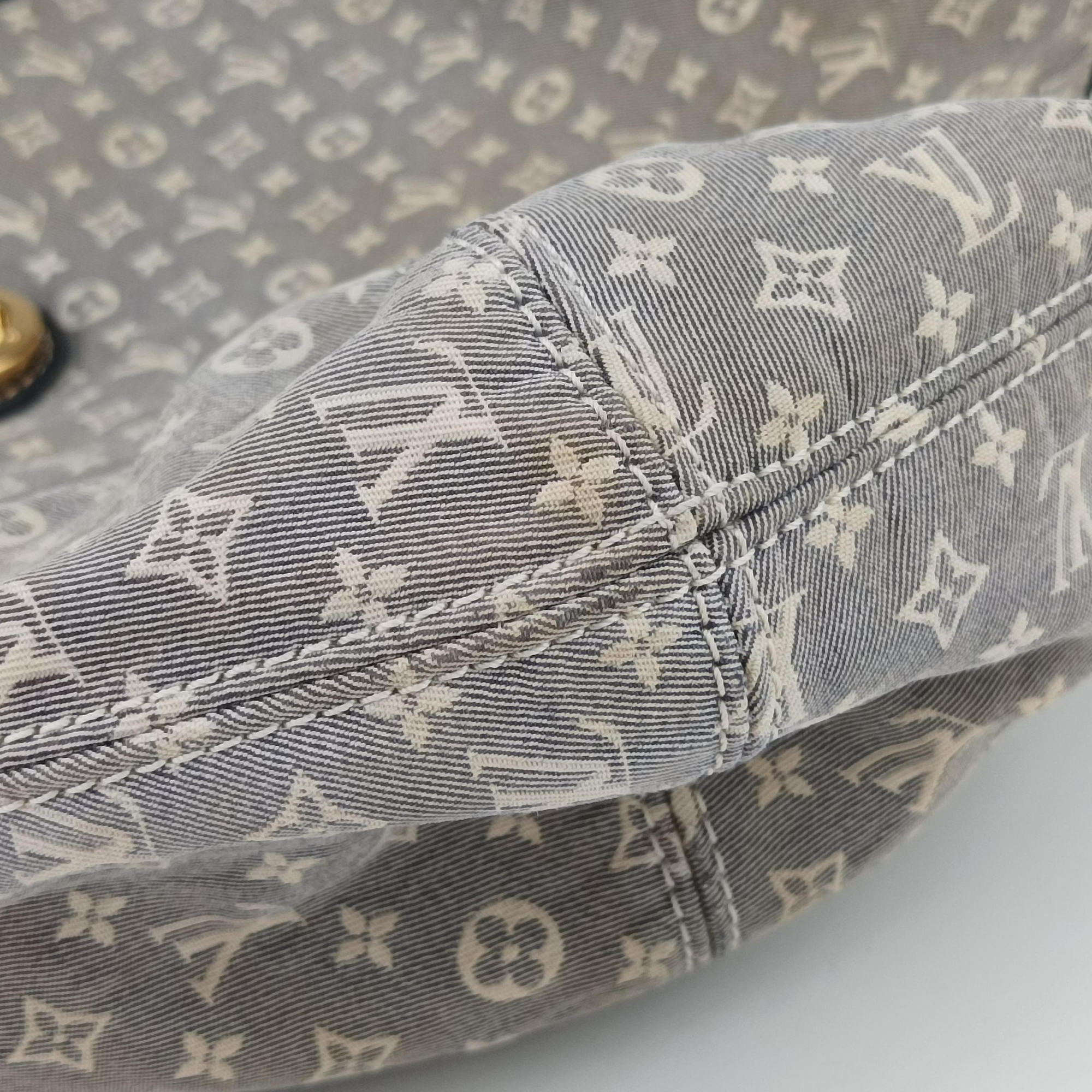 Pre-owned Louis Vuitton Elegie Encre Monogram Idylle Jacquard Canvas × Leather M56697 handbag | stylenewstar