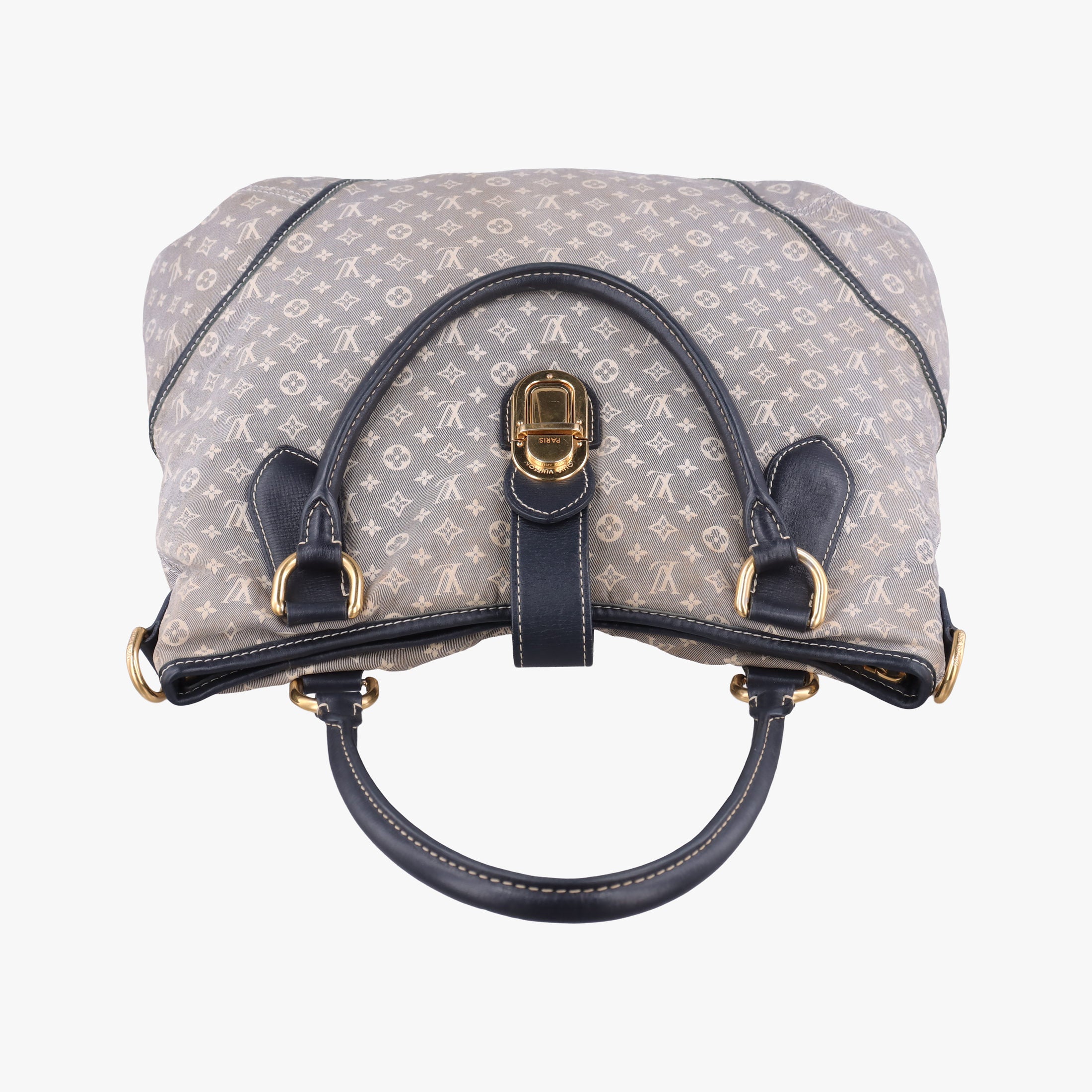 Pre-owned Louis Vuitton Elegie Encre Monogram Idylle Jacquard Canvas × Leather M56697 handbag | stylenewstar