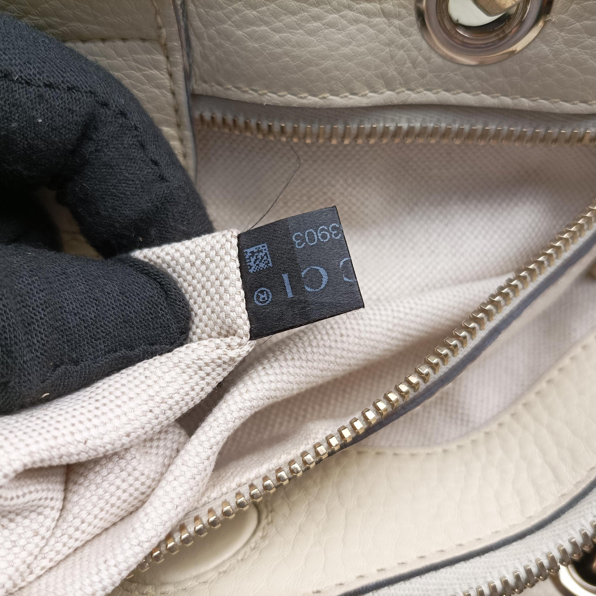 Pre-owned Gucci Bamboo Shopper White Leather 323660 shoulderbag | stylenewstar