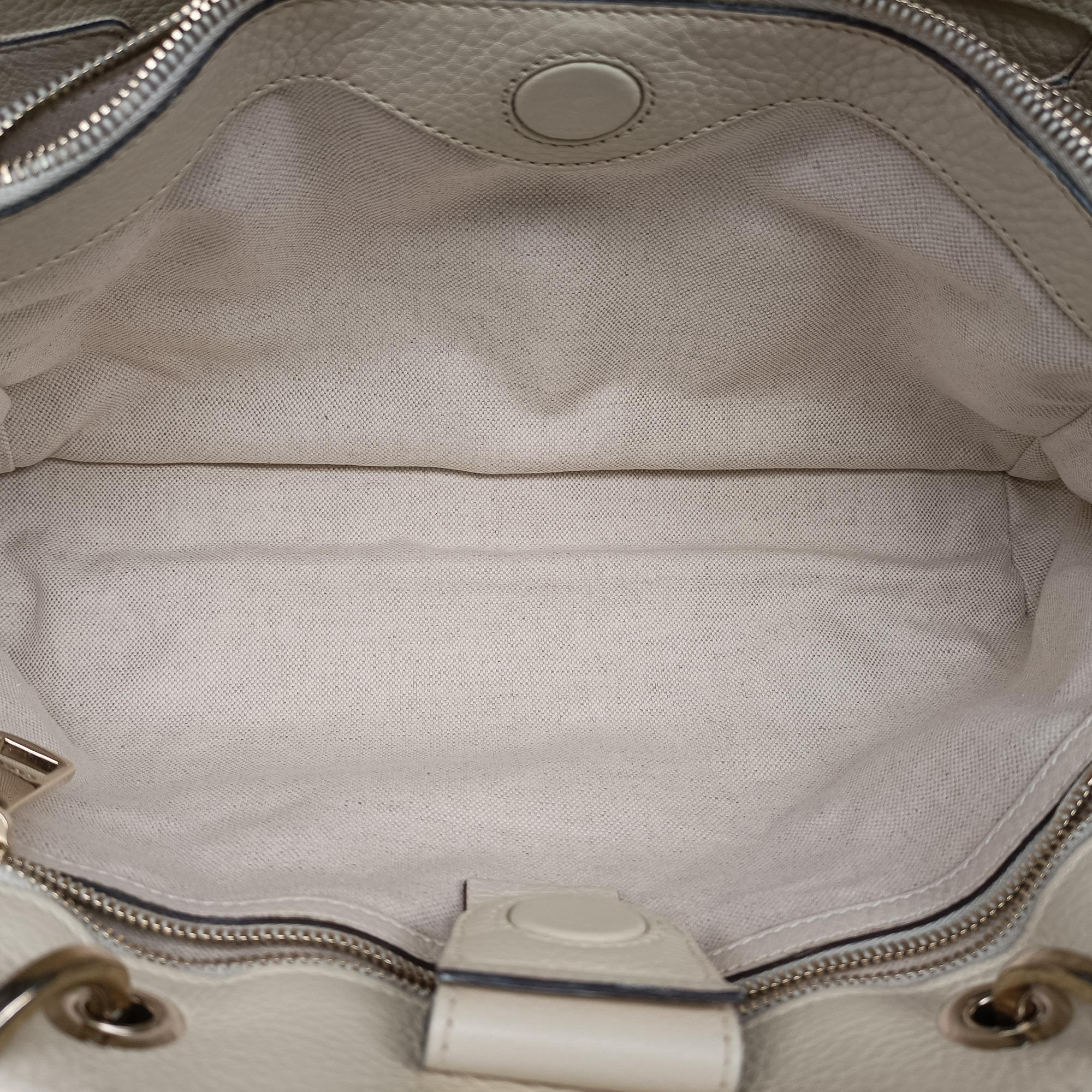 Pre-owned Gucci Bamboo Shopper White Leather 323660 shoulderbag | stylenewstar